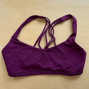 Lululemon sports bra size 4 purple